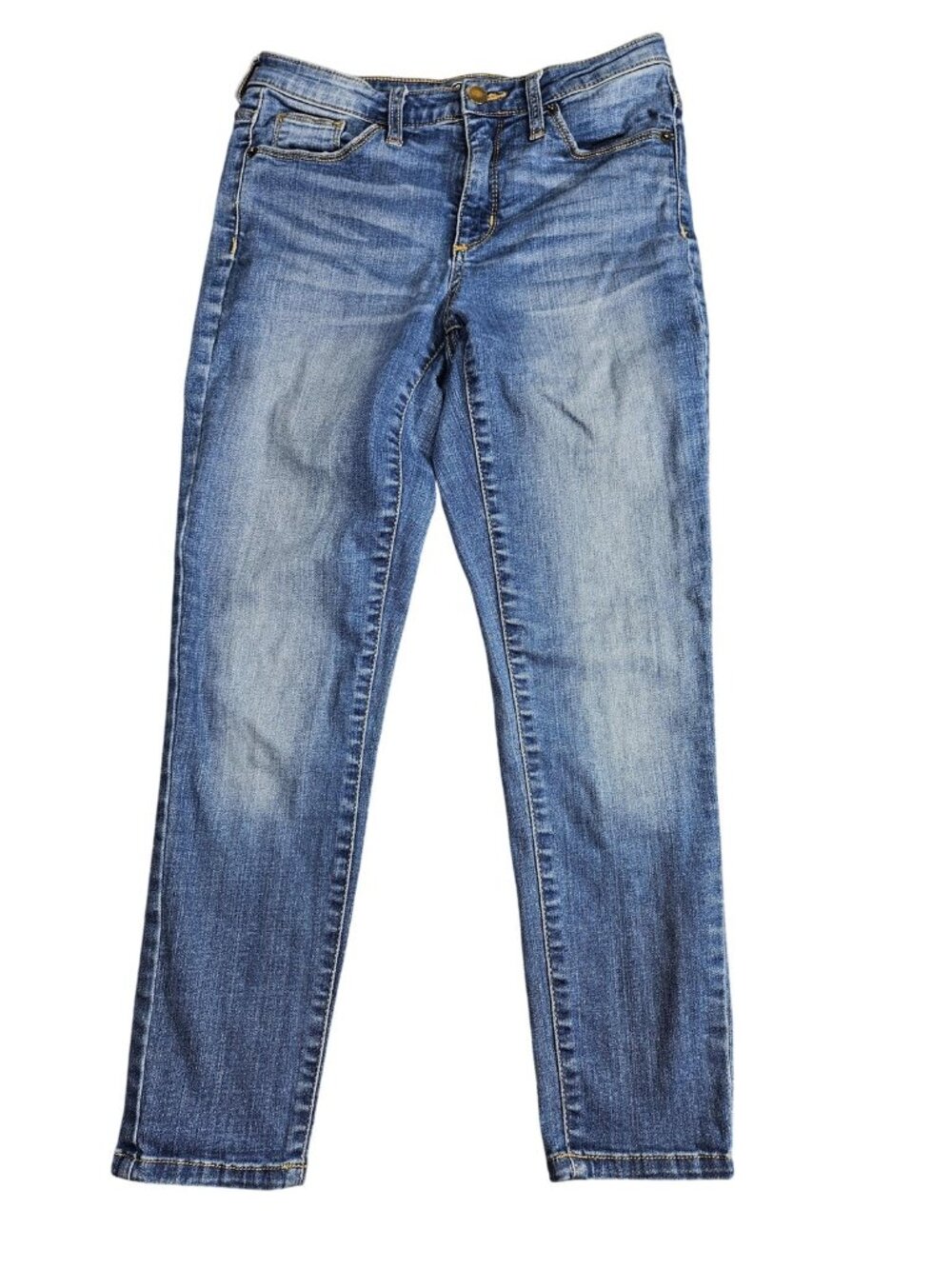 Universal‎ Thread High Rise Skinny Crop Jeans Womens 4 Blue Wash Stretch Denim